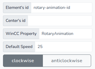 rotary animation connection example