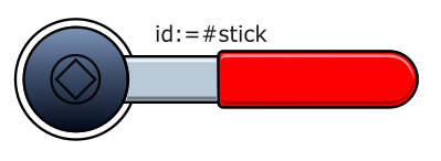 valve stick for rotating